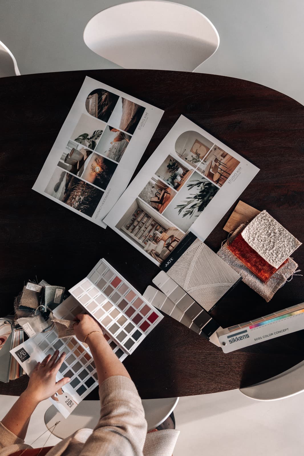 Koperen hanglamp detail